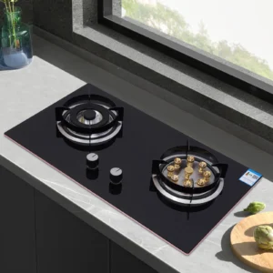 4.2KW+5.2KW Household Double Stove Hob Built in Gas Stove 2 Grade Dual-purpose Burner Natural Gas Tempered Glass Gasfornuis